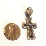 Vintage silver‎ cross pendant Photo 5