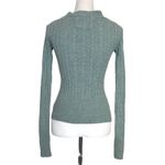 American Eagle Vintage Womens Y2K Cable Knit Sweater Size XS Green Preppy Photo 1