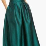 Alfred Sung  Hunter Green Strapless Ball Gown with High Low hem Size 0 Photo 0