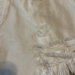 We The Free White Distressed Cut Off Denim Shorts 27 Photo 4