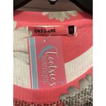 Daisy Sequin Top Women's Size Medium Pink Multicolor Floral Daisy Barbiecore Photo 1