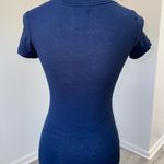 Abercrombie & Fitch 92 Navy Fitted Baby Tee Junior’s Size Small Y2K Preppy Top Photo 2