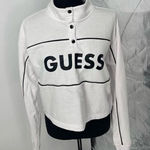 Guess  crop top white and black size large sweatshirt S-11‎ Photo 0