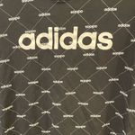 crop top! Adidas black & white logo crop top t shirt women’s size medium Photo 2