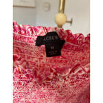 J.Crew Pink Smocked Mini Dress Cotton Gauze Puff Sleeve M Cottagecores Sz .d Photo 4