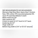 No Boundaries  Womens High Rise Mom Jeans Size 9 Juniors Short Style Med Wash New Photo 6