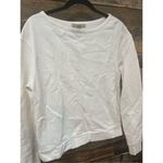 ALLSAINTS  cotton sweatshirt top long sleeve white sz M Photo 6