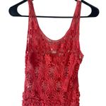Ultra Pink Women's Size Small Y2k Floral Daisy Crochet Top Photo 1