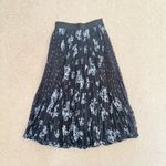 Rebecca Taylor  Pleated Hydrangea Floral Chiffon Midi Skirt Sz 0 NWOT Photo 2