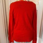 Loft Orange Shoulder Button Boatneck Sweater Photo 3