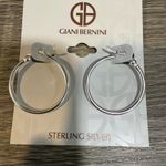 Giani Bernini  Silver Medium Tube Hoop Earrings NWT Photo 5