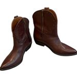 Lucky Brand  Chantel x Western Limited Edition Leather Ankle Boot, Sz 9.5 Photo 4