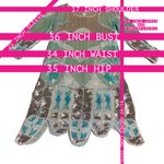 VINTAGE 1980’S ZEBUN AQUA BLUE AND SILVER SEQUINS SILK ABSTRACT PRINT DRESS (M) Size M Photo 13