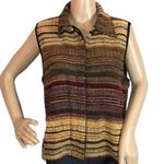 Dress Barn  Knit Vest Metallic Threads Vint… Photo 0