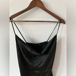 Pretty Little Thing  black strappy mini dress ruffle size 8 NWT Photo 1