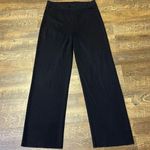 Misook  Straight Wide Leg Pants Womens Medium Black High Rise Pull On Stretch Photo 0
