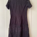 Sundance Black eyelet crochet trim dress size S Photo 6