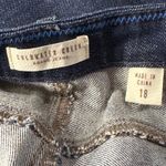 Coldwater Creek SZ 18 Cropped Jeans Natural Fit Stretch Zip-Fly Pockets Blue Photo 7