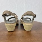 Timberland Earthkeepers Whittier Sandals Womens 9 Gray Jute Leather Strapy Wedge Photo 6