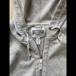 Victoria's Secret  Sport Hoodie Women Large Gray Athletic Drawstring‎ Thumb Hole Photo 1