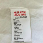 Urban Outfitters Button-Down Strappy Back Linen Dress White Size Small NWOT $59 Photo 9