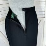 British Khaki  Beaded Floral Botton Twill Pencil‎ Maxi Skirt Black 10 Photo 6