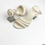 Circus by Sam Edelman Bobbie Ivory Sculpted Geometric Strappy Heels, Size 8 Photo 0