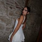 ZARA  mini dress casual off white ivory pleated skirt bodycon casual party Photo 3