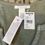 Full Tilt  Olive Ribbed Long Sleeve Top Photo 2