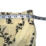 Ganni NWT Georgette Floral Pleated Yellow Chiffon Midi Skirt 42 US 10/12 Photo 7