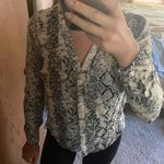 Snake Print Button Down Shirt Size XS Photo 0