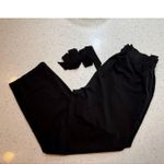 SIMPLEE ELASTIC WAIST WITH TIE BELT POCKETS BLACK COMFY FIT PANTS WOMENS XL Photo 0