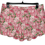 Lilly Pulitzer  The Buttercup‎ Short Size 12 Pink Green Scalloped Hem Photo 0
