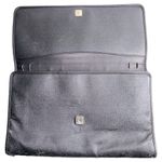 Fendi  Vintage Black Zucchino Crossbody Removable Strap Clutch Shoulder Bag Photo 4