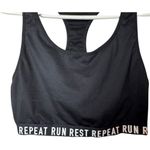 Old Navy Women's Athletic Sporty Racerback RUN REST REPEAT Print Sports Bra XL Photo 1