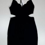 Urban Outfitters Scalloped V-Neck Mini Dress Waist Cutouts Open Back Medium NWT Photo 0