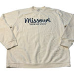 Royce Size M Missouri Show Me State Corduroy Crewneck Beige Cream‎ Travel Ribbed White Size M Photo 0