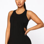 NUX 2 in 1 Tank‎ Top shelf Sports Bra Black Size M Size M Photo 0