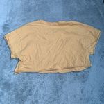 Aerie  Tan Crop Top with Red MTV Graphic Photo 4