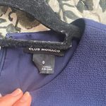 Club Monaco  Navy Mini Dress with Ruffle Detail Photo 2