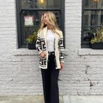 Free People Vintage Sturbridge Open Front beige Cardigan Sweater 70s size s/m  Photo 2