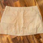 ZARA  Mini Skirt Tan Beige Khaki Pleated academia Casual Pocket Size M NWT school Photo 3
