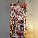 Dress Barn Beautiful floral fall colors PLUS dress size 18 lovely ruffles, sleeveless Photo 10