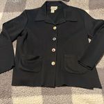 Coldwater Creek  Black Sweater Blazer Cardigan Size Petite Small PS Photo 5