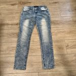 Y2k‎ Premiere By Rue 21 Low Rise Skinny Jeans Light Wash Distressed Size 5/6 R Blue Photo 1