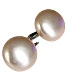 Vintage Pink Circle Clip On Statement Earrings Costume Jewelry Stocking Stuffer Photo 1