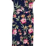 Derek Heart Navy Floral Maxi Dress with Shorts Underneath NWOT Size Large Photo 0