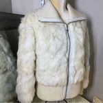 wilson's leather  Maxima white Rabbit Fur Jacket Photo 2