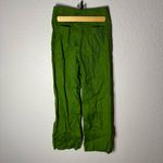 Maeve Anthropologie Colette Wide-Leg Green Pants Linen Blend High Waist Size 24 Photo 8