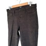Hudson Jeans Hudson Nico Speckled Sheen Mid Rise Super Skinny Jean Pant in Black Brown 31 Photo 3